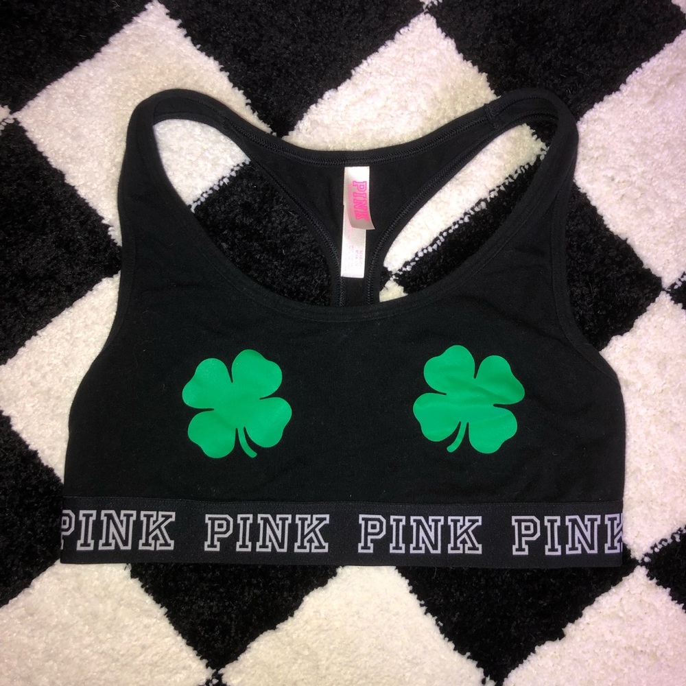 PINK St. Patrick’s Day Limited Time Sports Bra